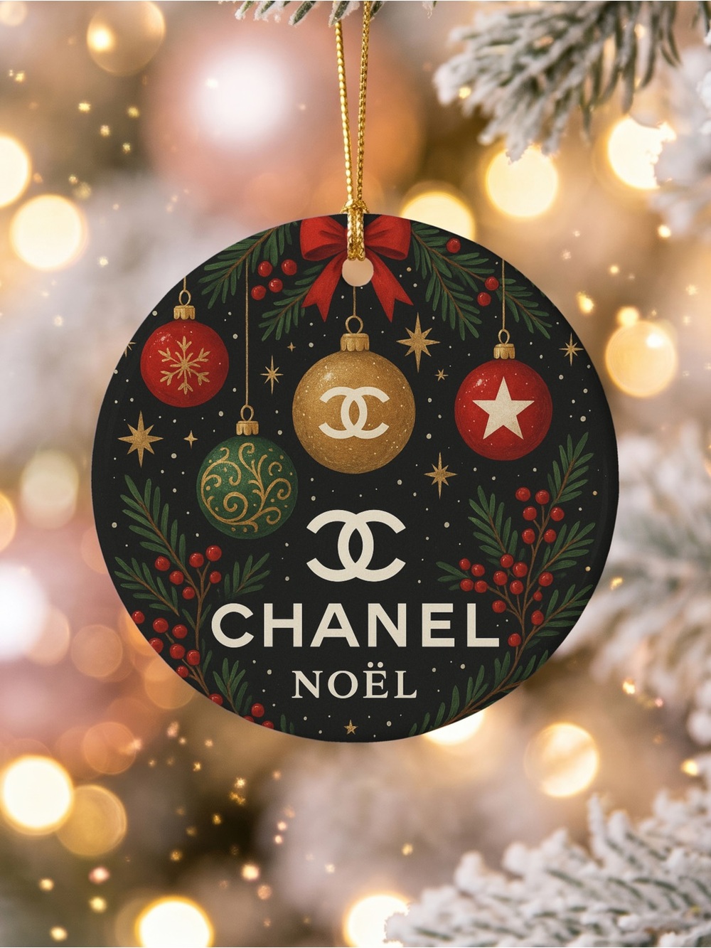 HANDMADE FASHION Ceramic Christmas Ornament